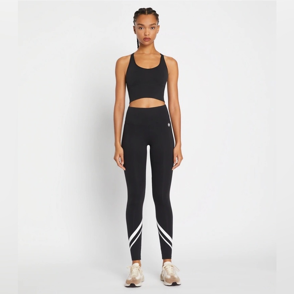 Tory Sport High-Rise Weightless Buttery Soft Chevron Leggings Size Small